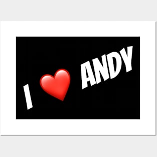 i ❤️ andy Posters and Art